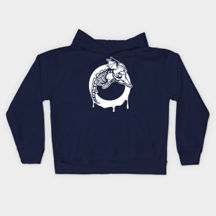 Reikland Undead Dolphins - White Design Kids Hoodie